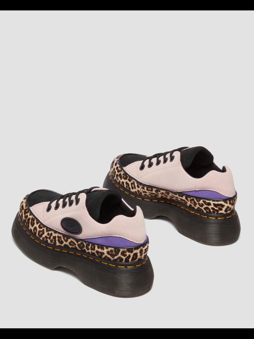 Dr. Martens Buzz Light Tan + Powder Pink - Mini Leopard Spot - Picture 6 of 8
